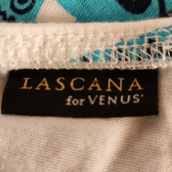 Lascana for Venus blue white spaghetti strap beachy dress NWT women's size 12 - Picture 6 of 8